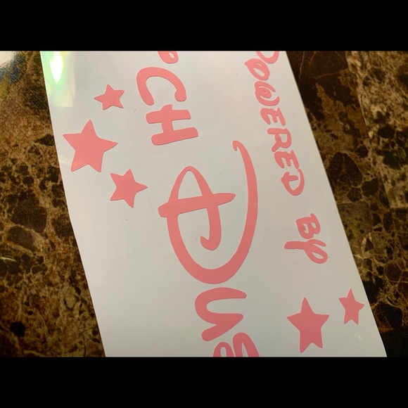 Disney Powered By Bitchdust Car Decal Sticker - Picture 2 of 3